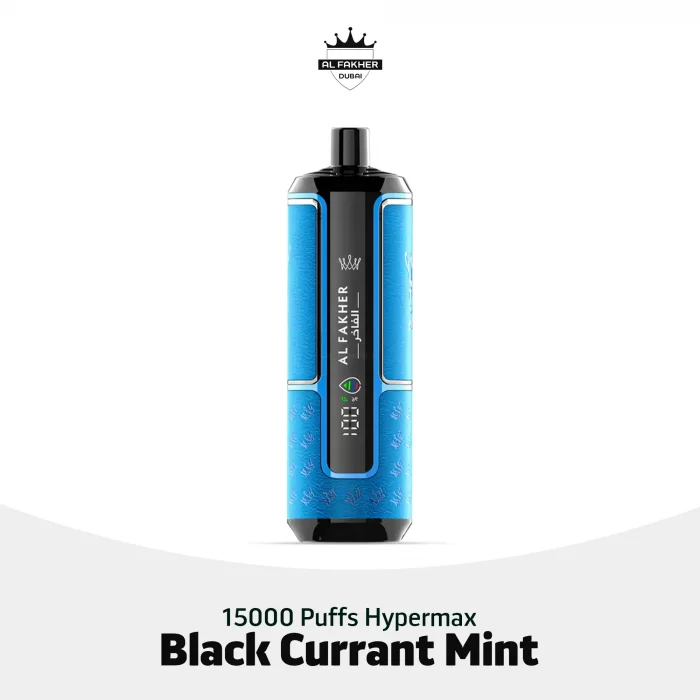 Al Fakher 15k Puff Hypermax BlackCurrant Mint Disposable vape