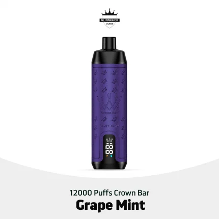 Al Fakher Crown Bar 12000 Puffs Grape Mint