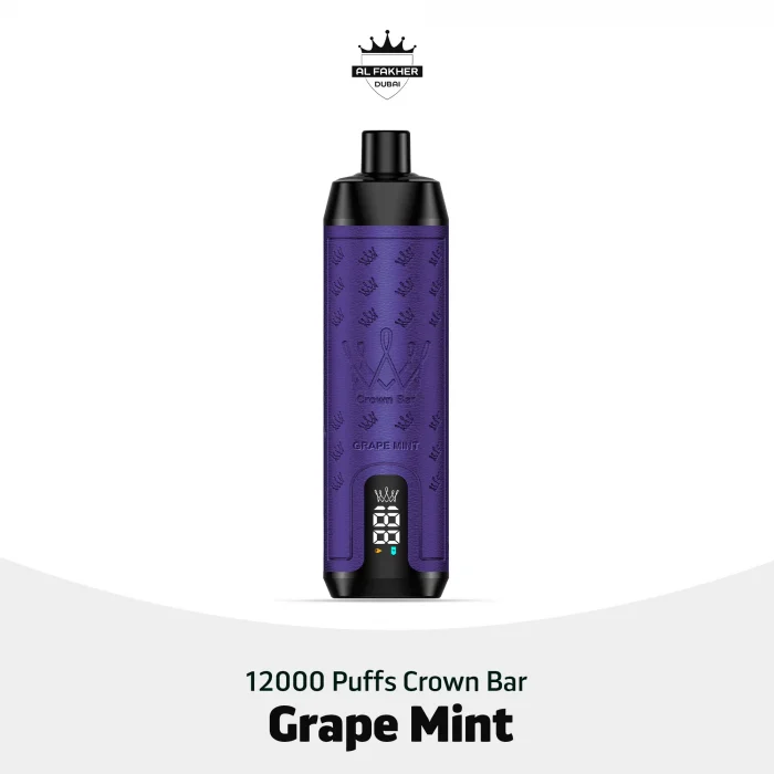 Al Fakher Crown Bar 12000 Puffs Grape Mint