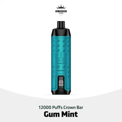 Al Fakher Crown Bar 12000 Puffs Gum Mint Disposable