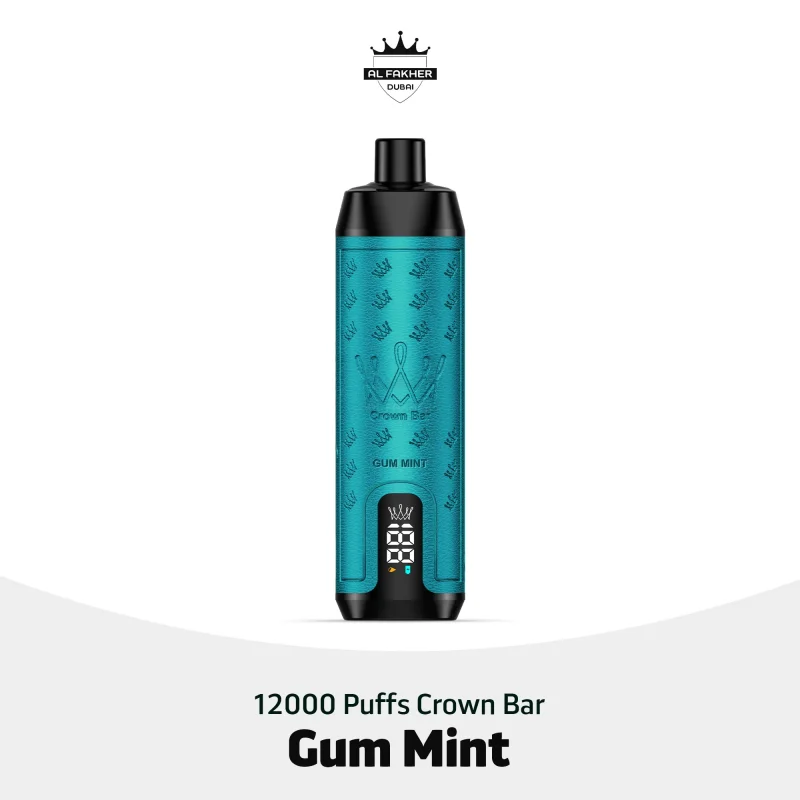 Al Fakher Crown Bar 12000 Puffs Gum Mint Disposable
