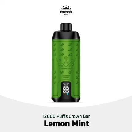Al Fakher Crown Bar 12000 Puffs Lemon Mint Disposable