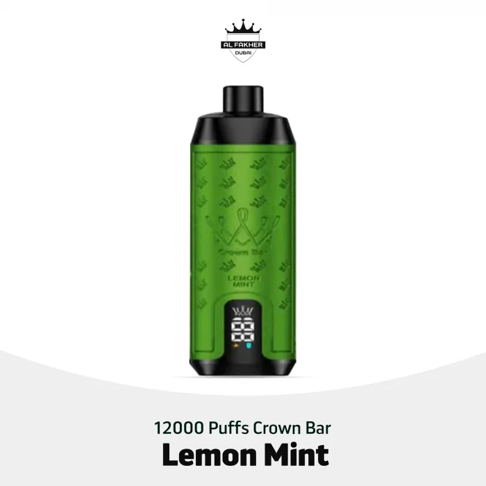 Al Fakher Crown Bar 12000 Puffs Lemon Mint Disposable