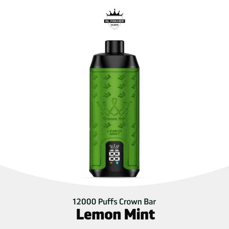 Al Fakher Crown Bar 12000 Puffs Lemon Mint Disposable