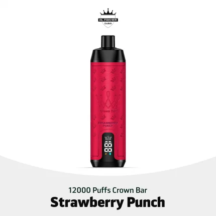 Al Fakher Crown Bar 12000 Puffs Strawberry Punch