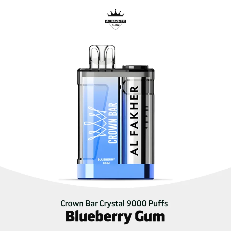 Buy Al Fakher Crown Bar Crystal Blueberry Gum 9000 Puffs