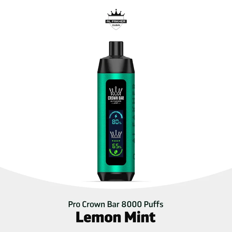 Al Fakher Pro Crown Bar 8000 Puffs Lemon Mint in UAE