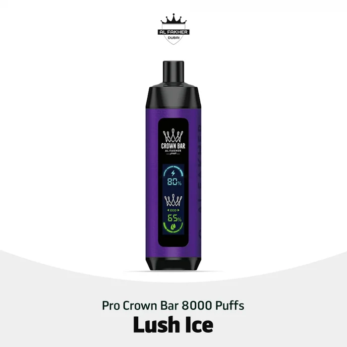 Shop Al Fakher Pro Crown Bar 8000 Puffs Lush Ice in Dubai