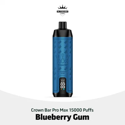 Al Fakher Crown Bar Pro Max Blueberry Gum 15000 Puffs