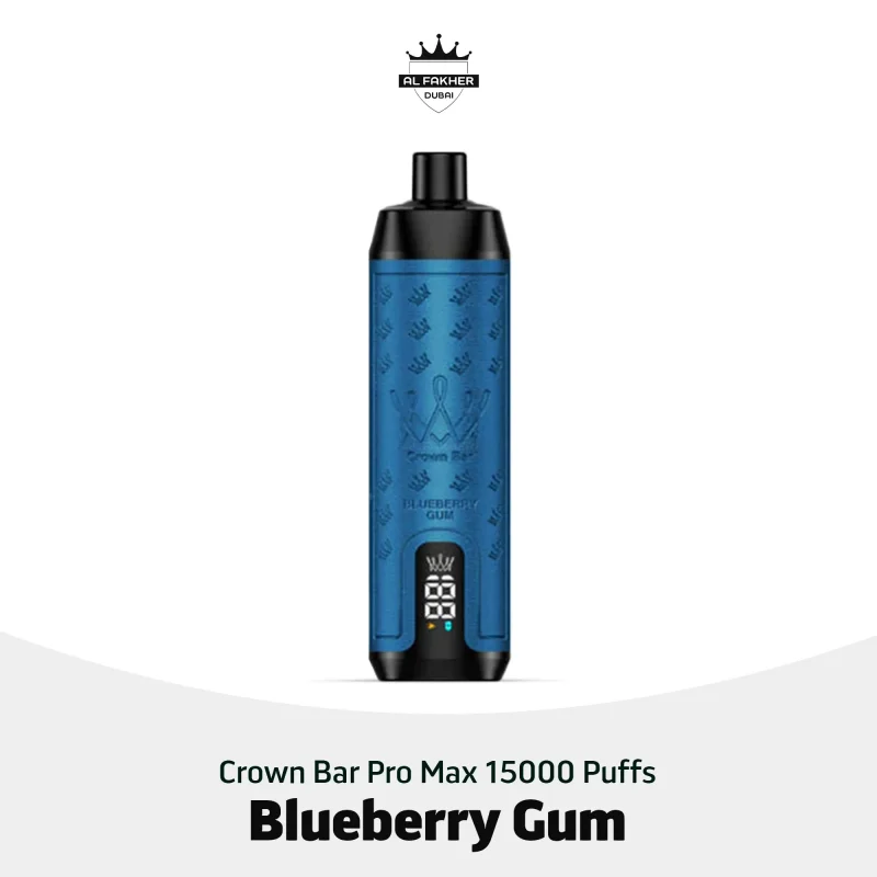 Al Fakher Crown Bar Pro Max Blueberry Gum 15000 Puffs