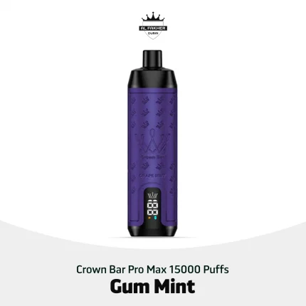 Shop Al Fakher Crown Bar Pro Max 15000 Puffs Gum Mint in UAE
