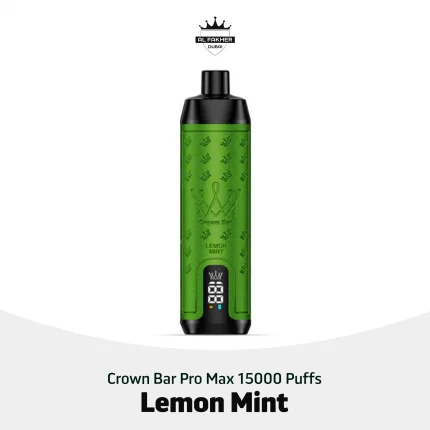 Al Fakher Crown Bar Pro Max 15000 Puffs Lemon Mint in UAE