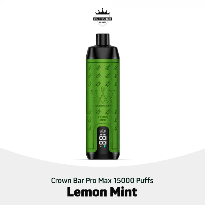 Al Fakher Crown Bar Pro Max 15000 Puffs Lemon Mint in UAE