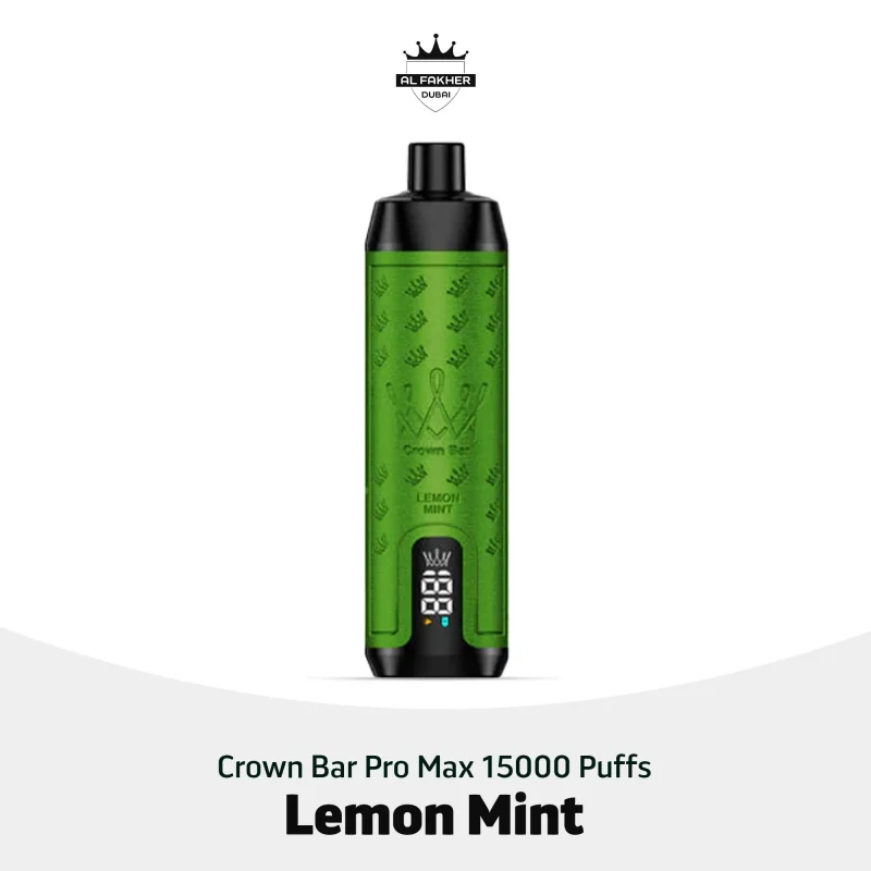 Al Fakher Crown Bar Pro Max 15000 Puffs Lemon Mint in UAE