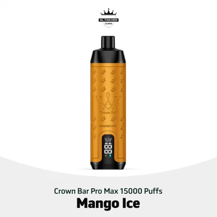 Al Fakher Crown Bar Pro Max 15000 Puffs Mango Ice in Dubai