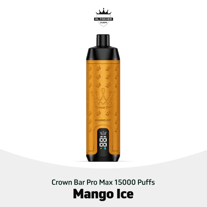 Al Fakher Crown Bar Pro Max 15000 Puffs Mango Ice in Dubai