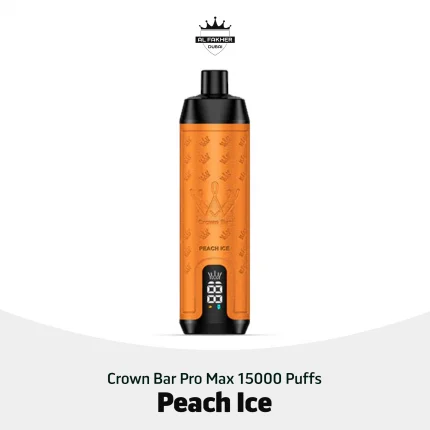 Al Fakher Crown Bar Pro Max Peach Ice Disposable Vape in Dubai